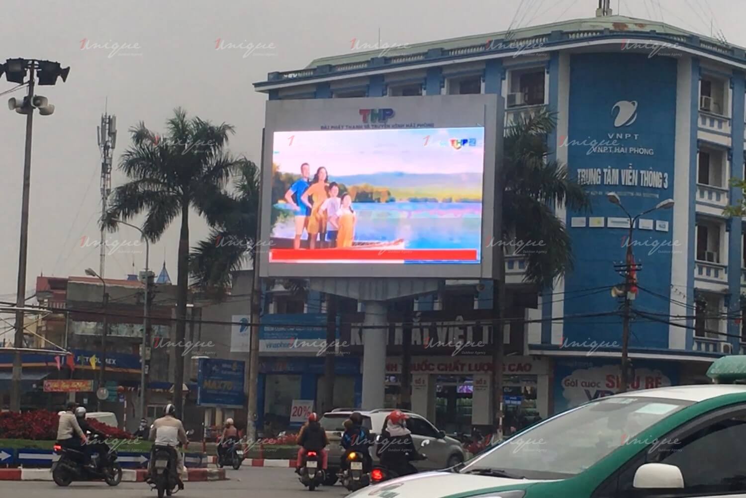 Hệ thống màn hình LED quảng cáo ngoài trời tại Hải Phòng