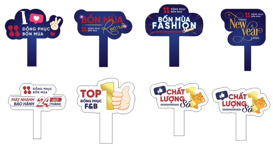 Thiết kế hashtag cầm tay, cách làm hashtag cầm tay 2025